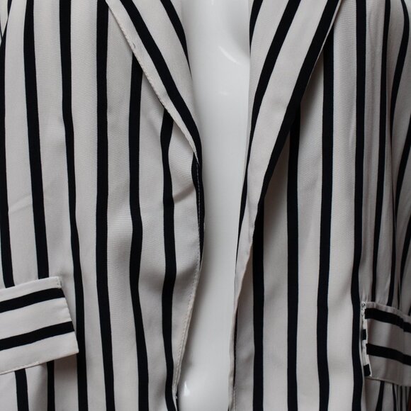 Sparkle & Fade Black and White Striped Blazer - Picture 8 of 13